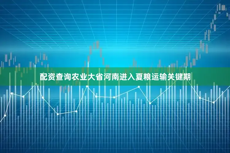 配资查询农业大省河南进入夏粮运输关键期