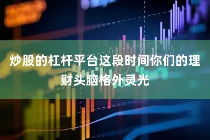 炒股的杠杆平台这段时间你们的理财头脑格外灵光